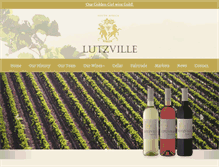 Tablet Screenshot of lutzvillevineyards.com